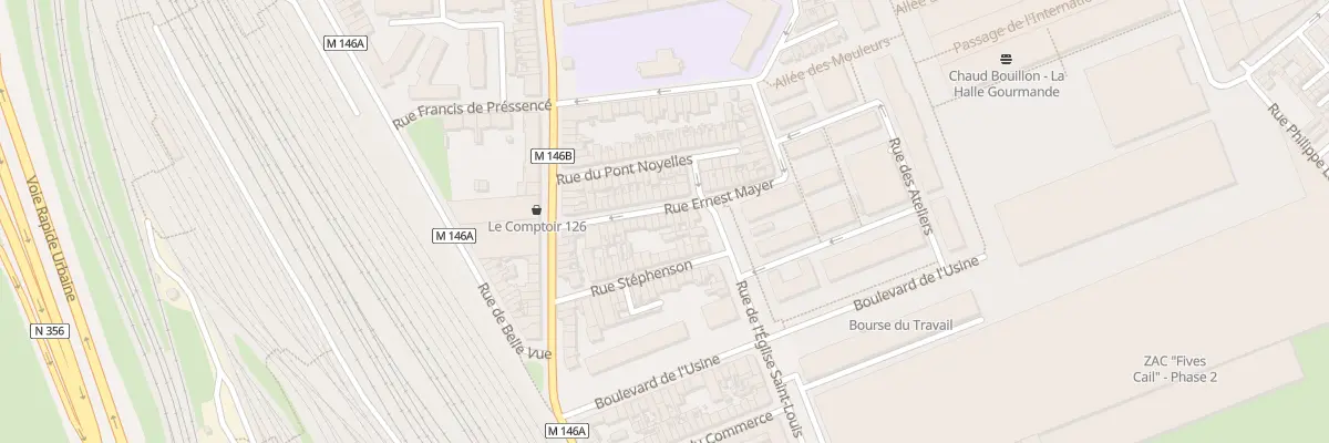 Plan du 20 Rue Ernest Mayer à Lille