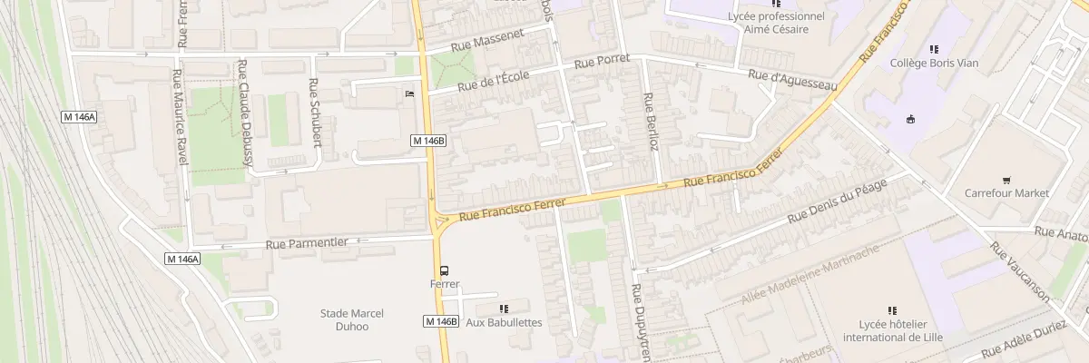 Plan du 29 Rue Francisco Ferrer à Lille