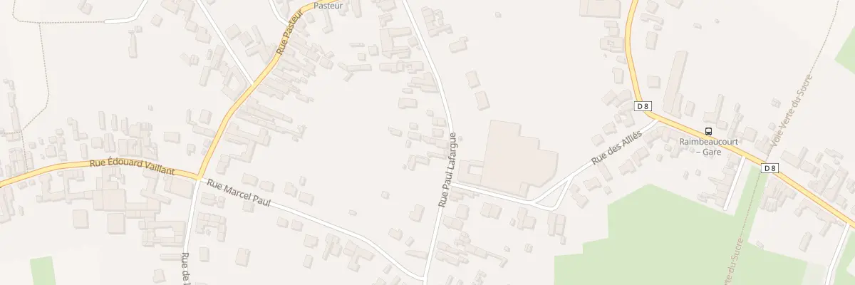 Plan du 187A Rue Paul Lafargue à Raimbeaucourt
