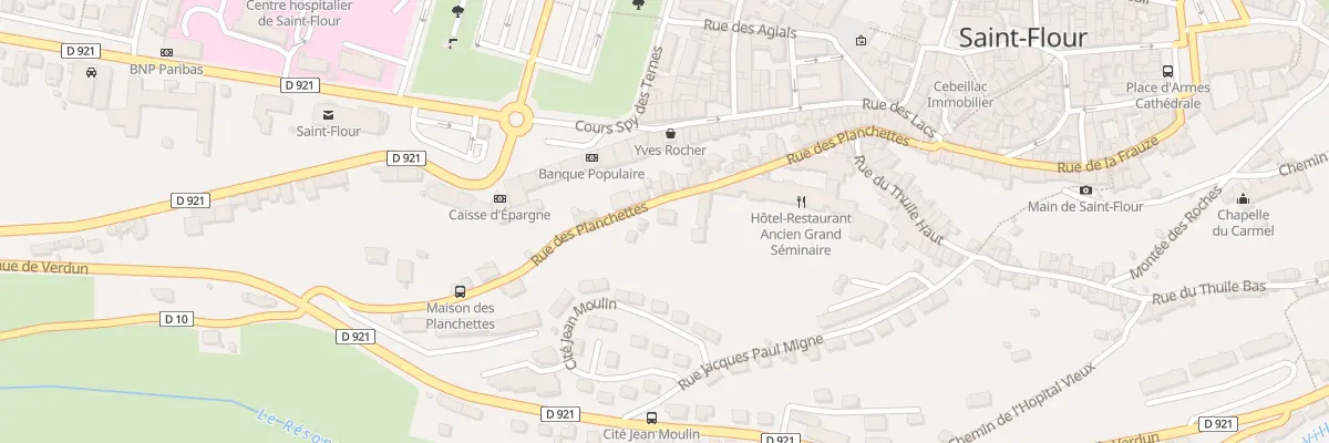 Plan du 7 Rue des Planchettes à Saint-Flour