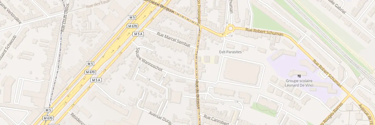 Plan du 257 Rue du Buisson à Lille