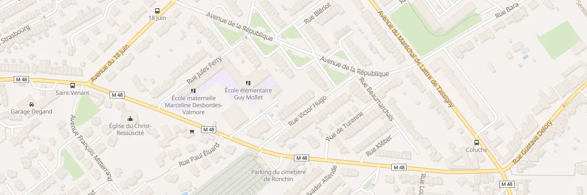 Plan du 10 Rue Victor Hugo à Ronchin