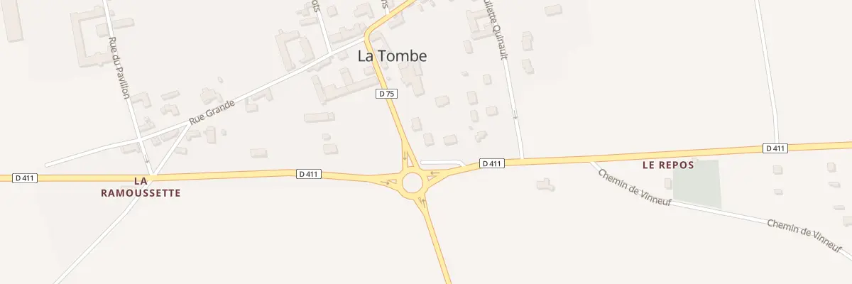 Plan du 13 Rte de Misy à La Tombe