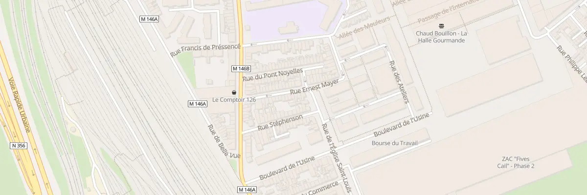 Plan du 22 Rue Ernest Mayer à Lille