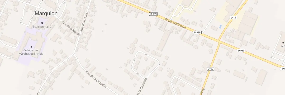 Plan du 16 Rue de la Croisette à Marquion