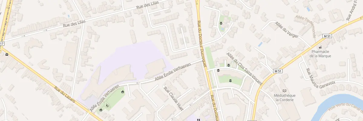 Plan du 5 Rue des Aubépines à Marcq-en-Barœul