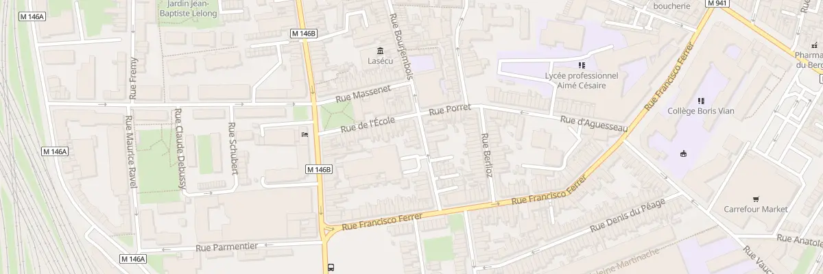 Plan du 10 Rue des Noirs à Lille