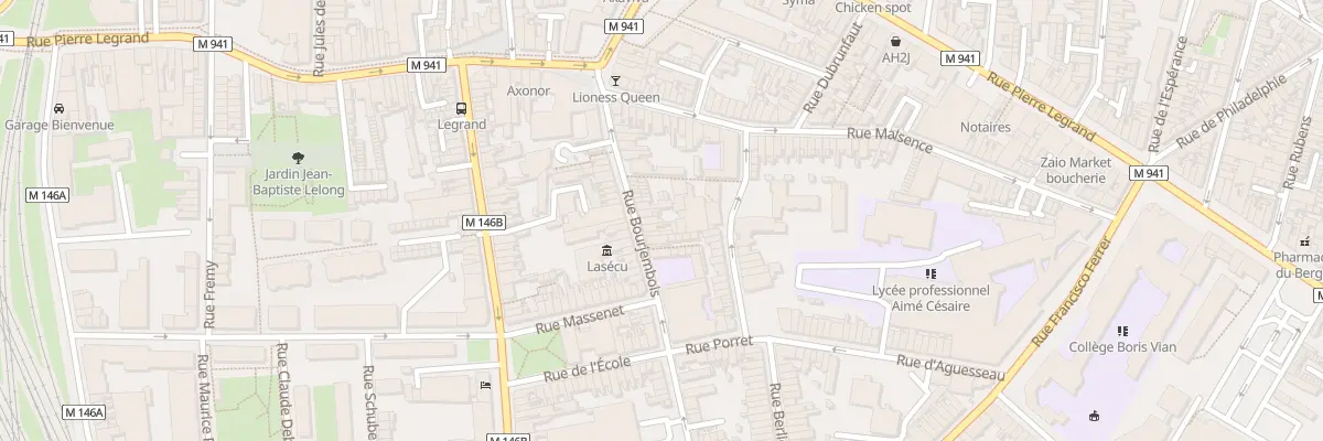 Plan du 25 Rue Bourjembois à Lille