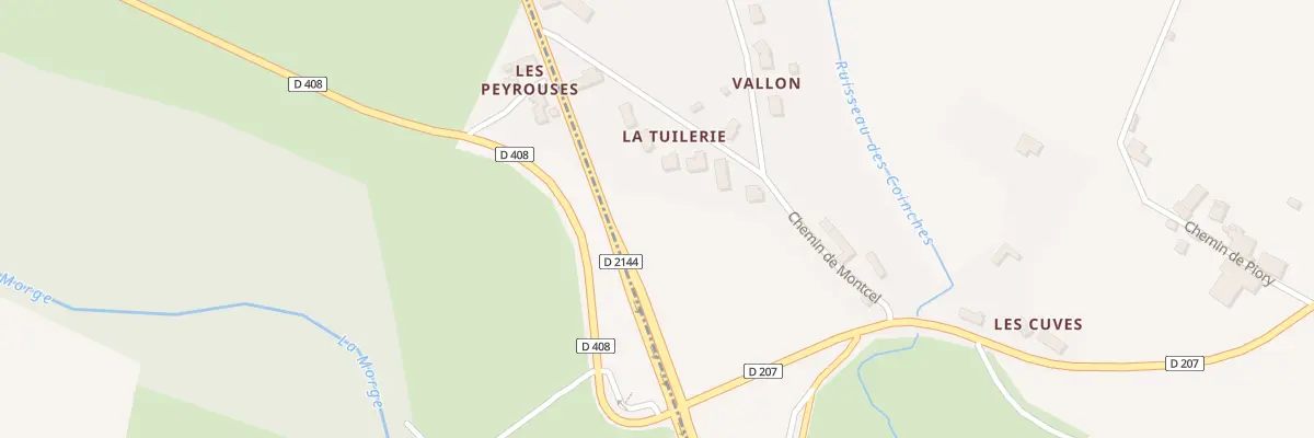 Plan du 7 Che de Montcel Piory à Jozerand