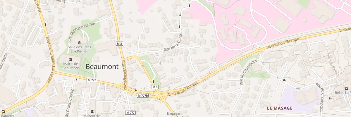 Plan du 14 Rue de la Garde à Beaumont