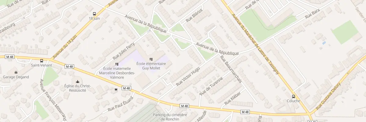 Plan du 4 Rue Victor Hugo à Ronchin