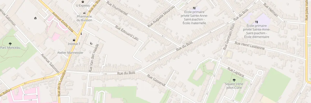 Plan du 99 Rue du Bois à Lille
