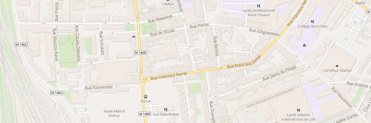 Plan du 24 Rue des Noirs à Lille