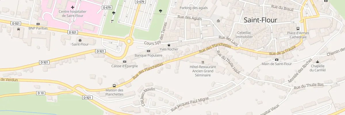 Plan du 74 Rue des Planchettes à Saint-Flour