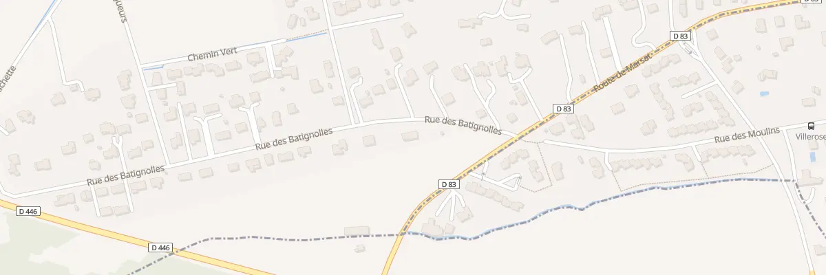 Plan du 1 Che des Batignolles à Mozac