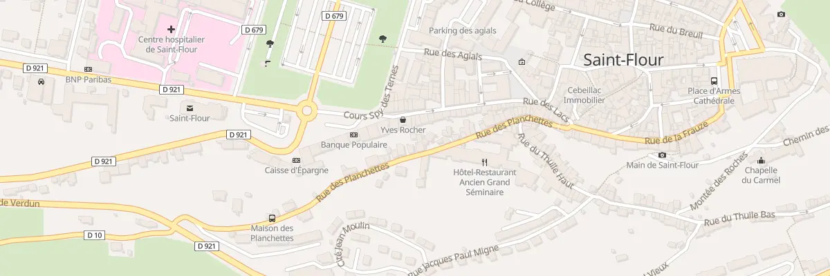 Plan du 72 Rue des Planchettes à Saint-Flour