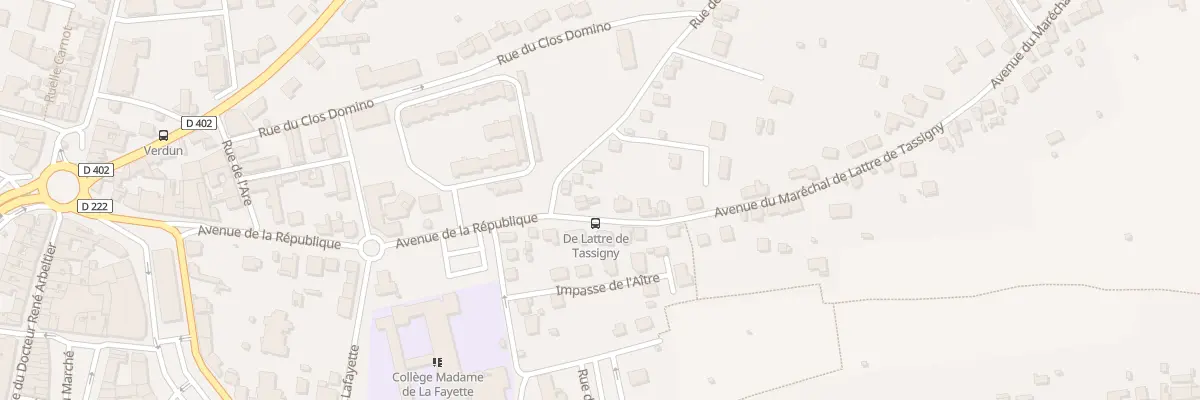 Plan du 1 Av Mal de Lattre de Tassigny à Coulommiers