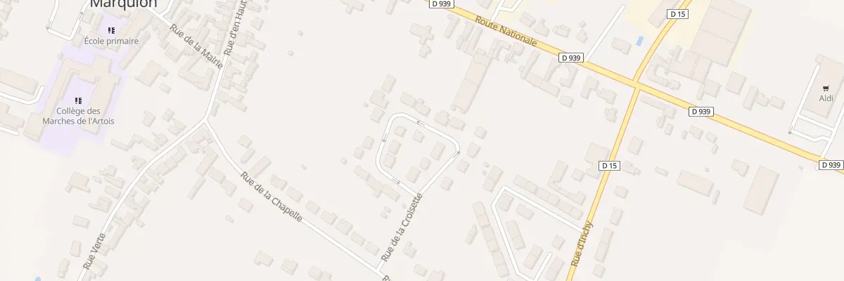 Plan du 7 Rue de la Croisette à Marquion