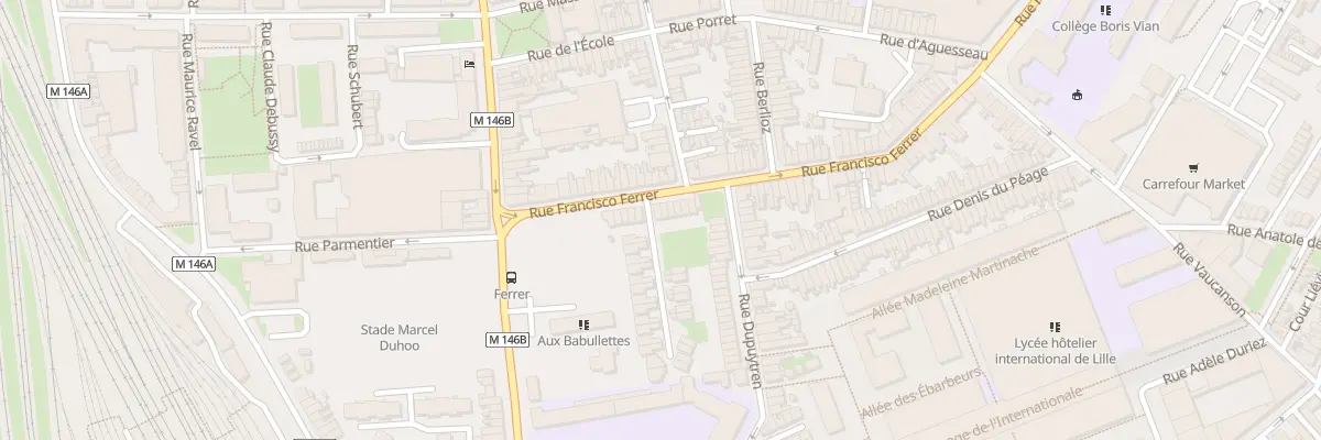 Plan du 36 Rue Francisco Ferrer à Lille