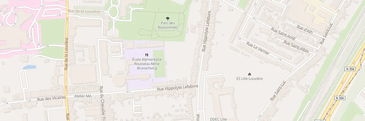 Plan du 39 Rue Hippolyte Lefebvre à Lille