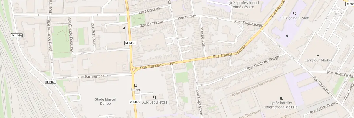Plan du 37 Rue Francisco Ferrer à Lille