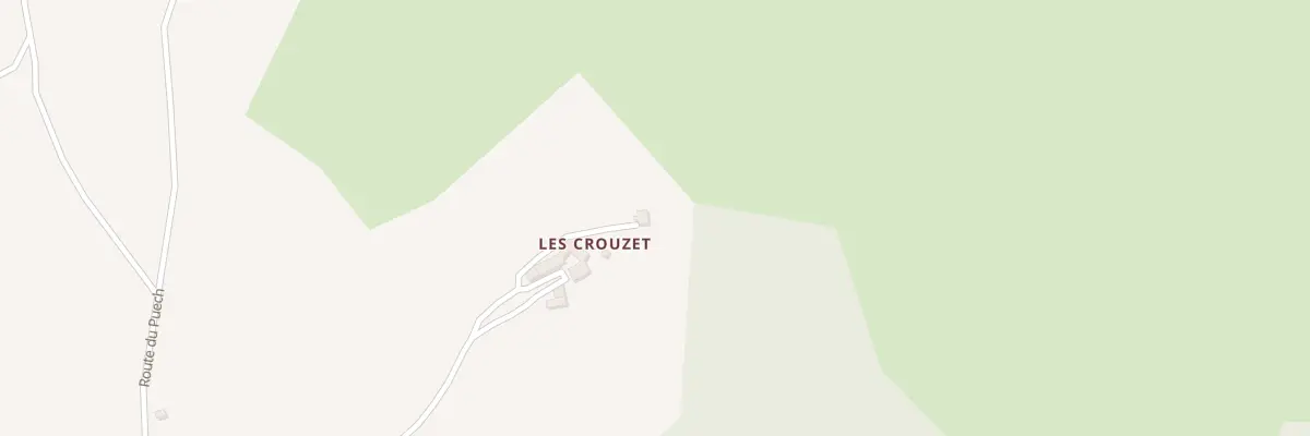 Plan du 5158 Les Crouzets à Pomayrols