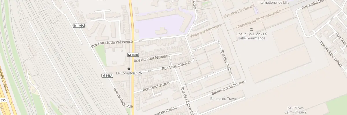 Plan du 30 Rue du Pont Noyelles à Lille