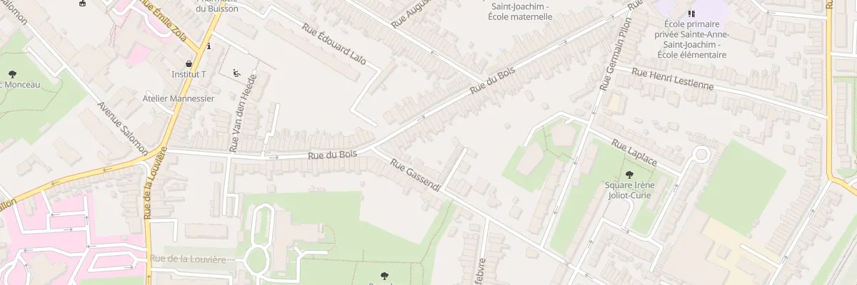 Plan du 94 Rue du Bois à Lille