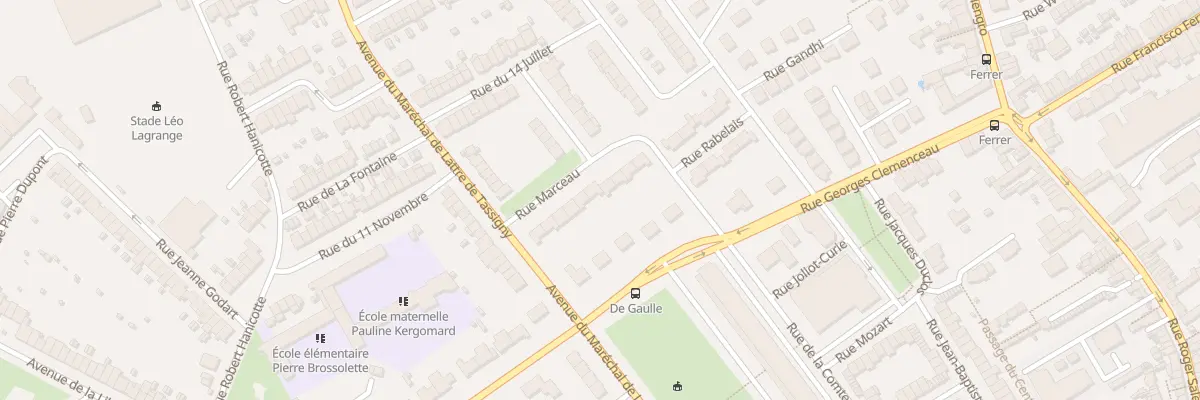 Plan du 11 Rue Marceau à Ronchin