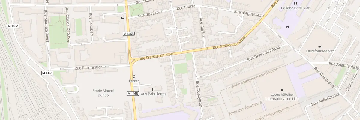 Plan du 42 Rue Francisco Ferrer à Lille