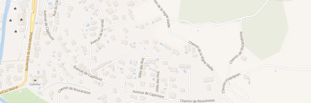 Plan du 8 All des Buis à Lamalou-les-Bains
