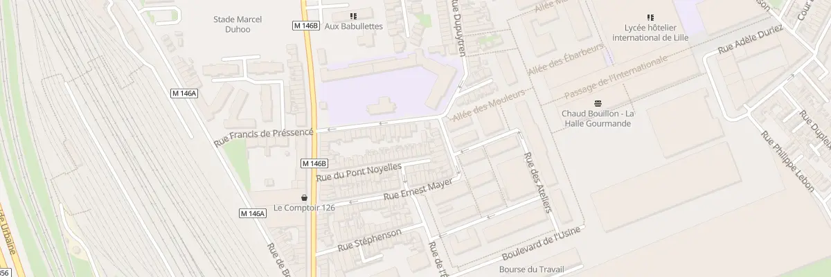 Plan du 36 Rue du Vieux Moulin à Lille