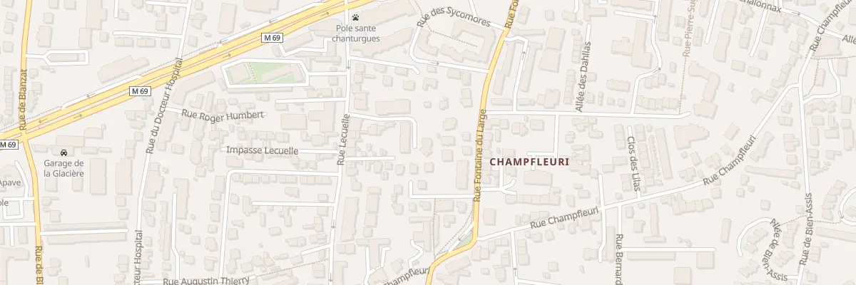 Plan du 11B Rue Fontaine du Large à Clermont-Ferrand
