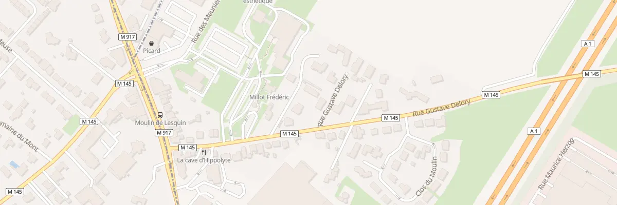 Plan du 92T Rue Gustave Delory à Lesquin
