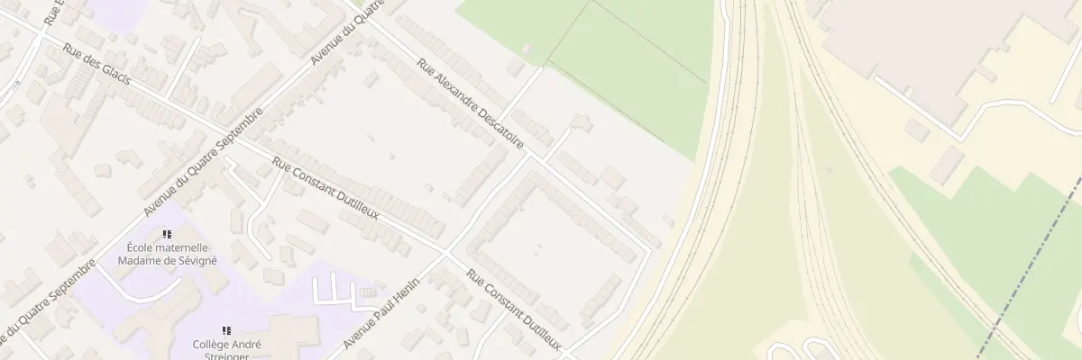 Plan du 196 Rue Alexandre Descatoire à Douai