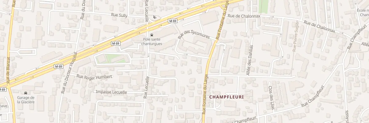 Plan du 38D Rue Lecuelle à Clermont-Ferrand