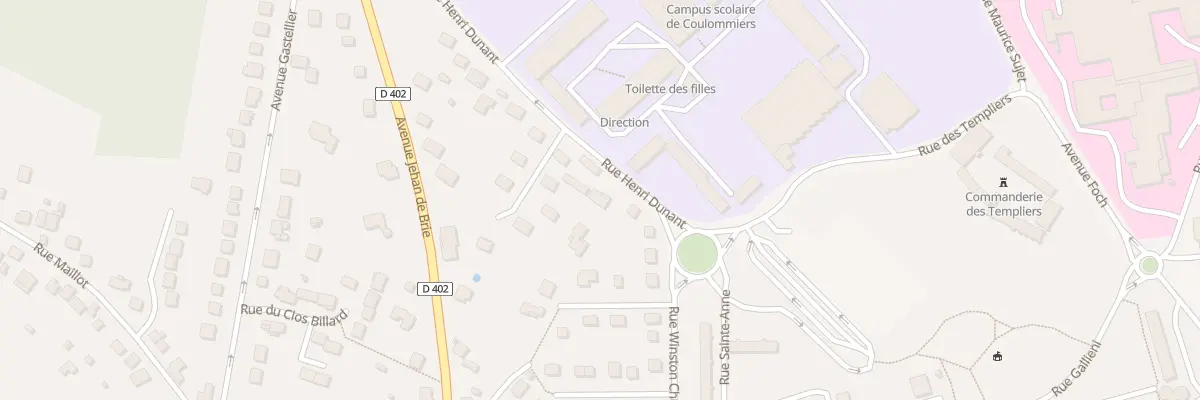 Plan du 3 Rue Henri Dunant à Coulommiers