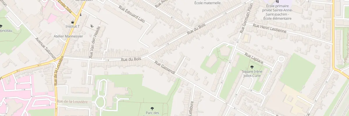 Plan du 96 Rue du Bois à Lille