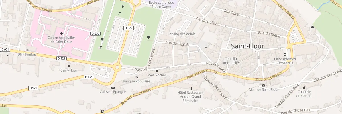 Plan du 4 Rue des Remparts à Saint-Flour