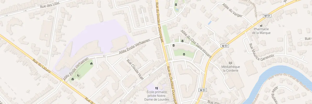 Plan du 49 Rue du Docteur Ducroquet à Marcq-en-Barœul