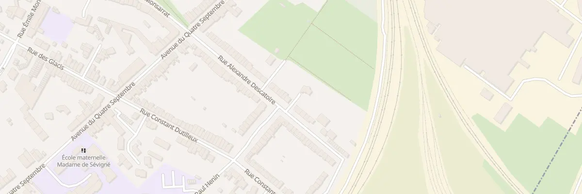 Plan du 179 Rue Alexandre Descatoire à Douai