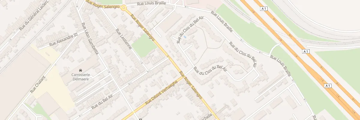 Plan du 84 Rue du Clos du Bel Air à Ronchin