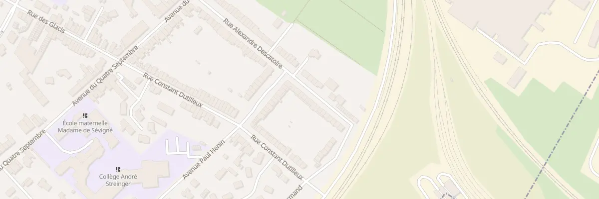 Plan du 220 Rue Alexandre Descatoire à Douai