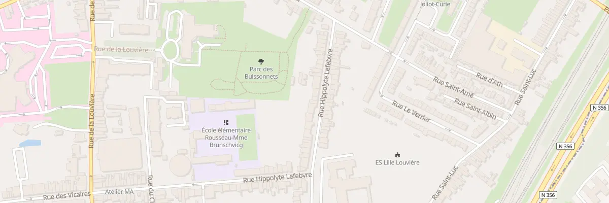 Plan du 57 Rue Hippolyte Lefebvre à Lille