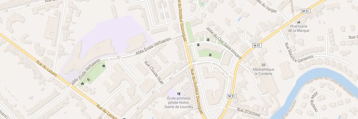 Plan du 41 Rue du Docteur Ducroquet à Marcq-en-Barœul