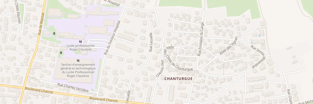 Plan du 102 Rue Lecuelle à Clermont-Ferrand