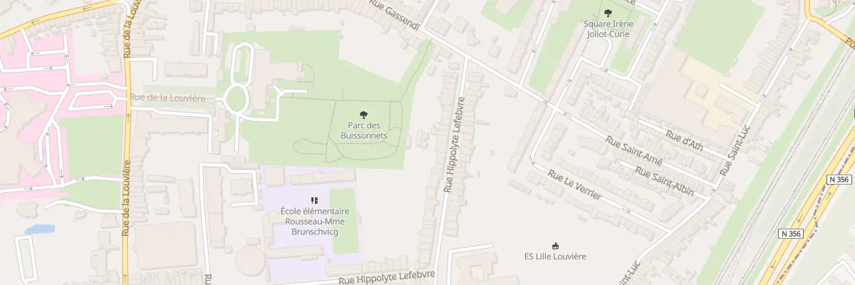Plan du 75 Rue Hippolyte Lefebvre à Lille
