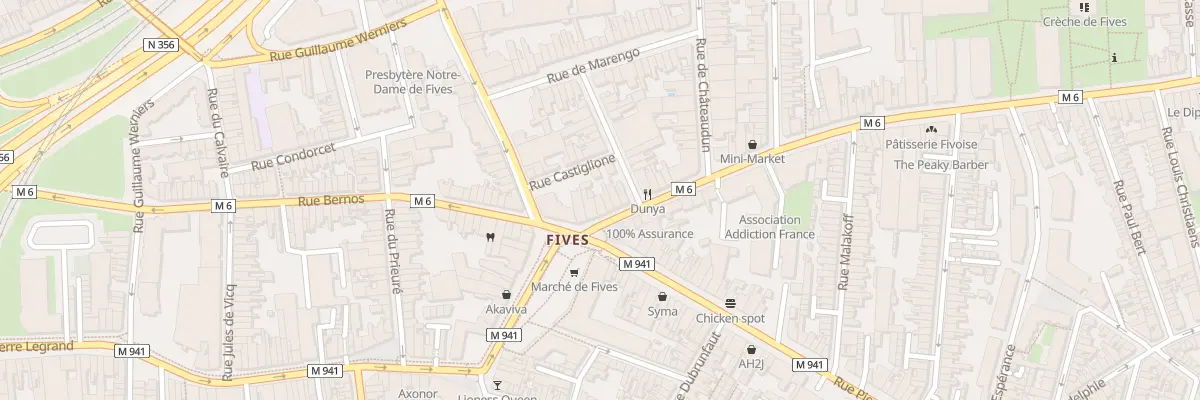 Plan du 1 Rue de Lannoy à Lille