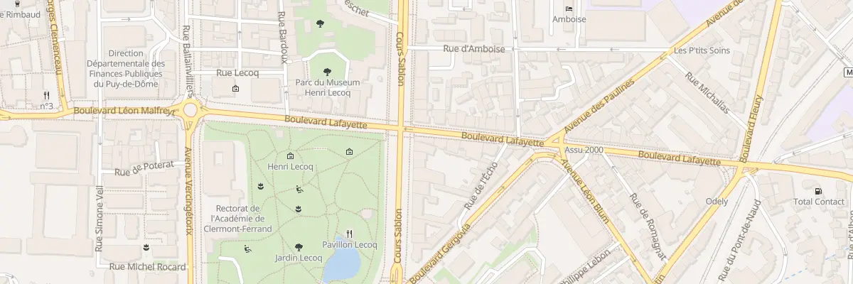 Plan du 4 Bd Lafayette à Clermont-Ferrand