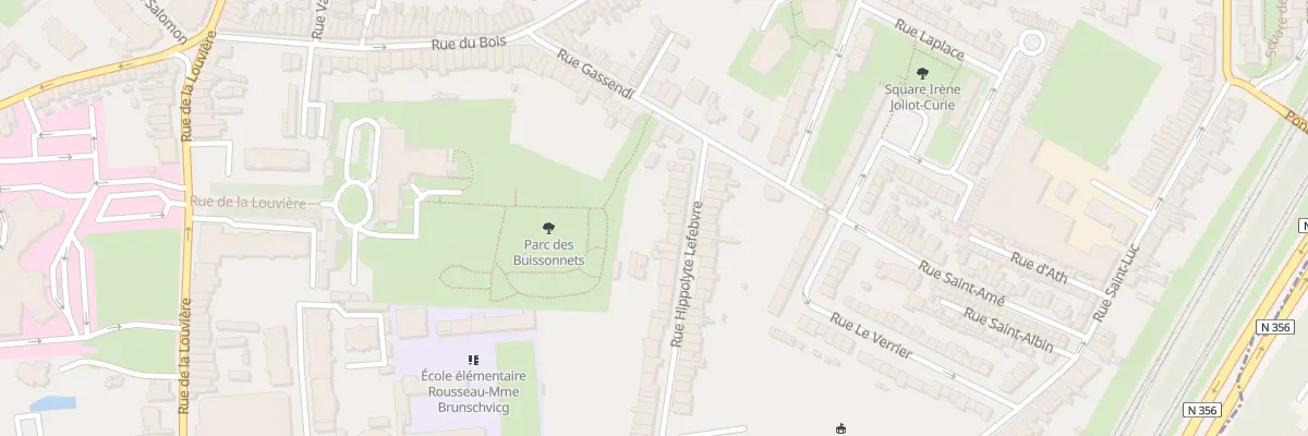 Plan du 89 Rue Hippolyte Lefebvre à Lille